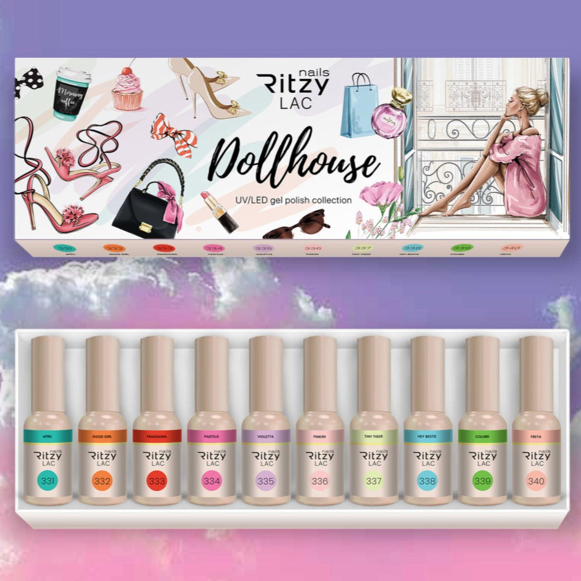 “Dollhouse" colección de 10x 9ml colores.