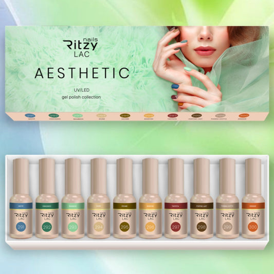 Ritzy Nails “Aesthetic ”collection of 10x 9ml colors.