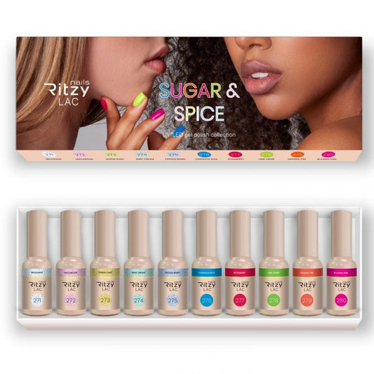 Ritzy Nails “Sugar &amp; Spice” collection of 10 colors x 9ml