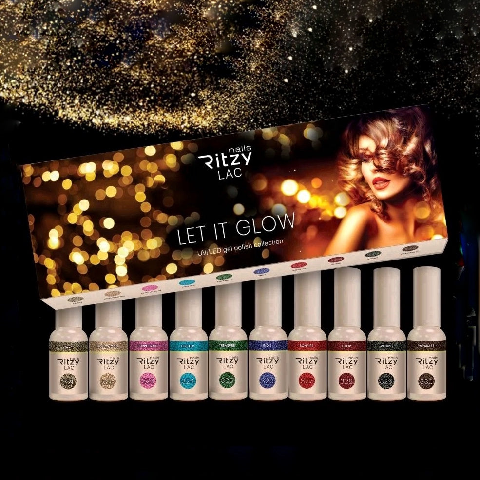 “Let it Glow ” colección de 10x 9ml colores.