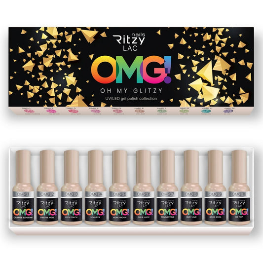 Ritzy Nails “OMG ”collection of 10x 9ml colors.