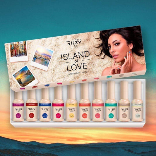 Ritzy Nails “Island of love” collection of 10 colors x 9ml