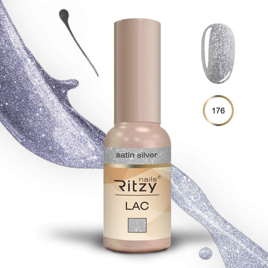 Ritzy lac Satin Silver Nr 176