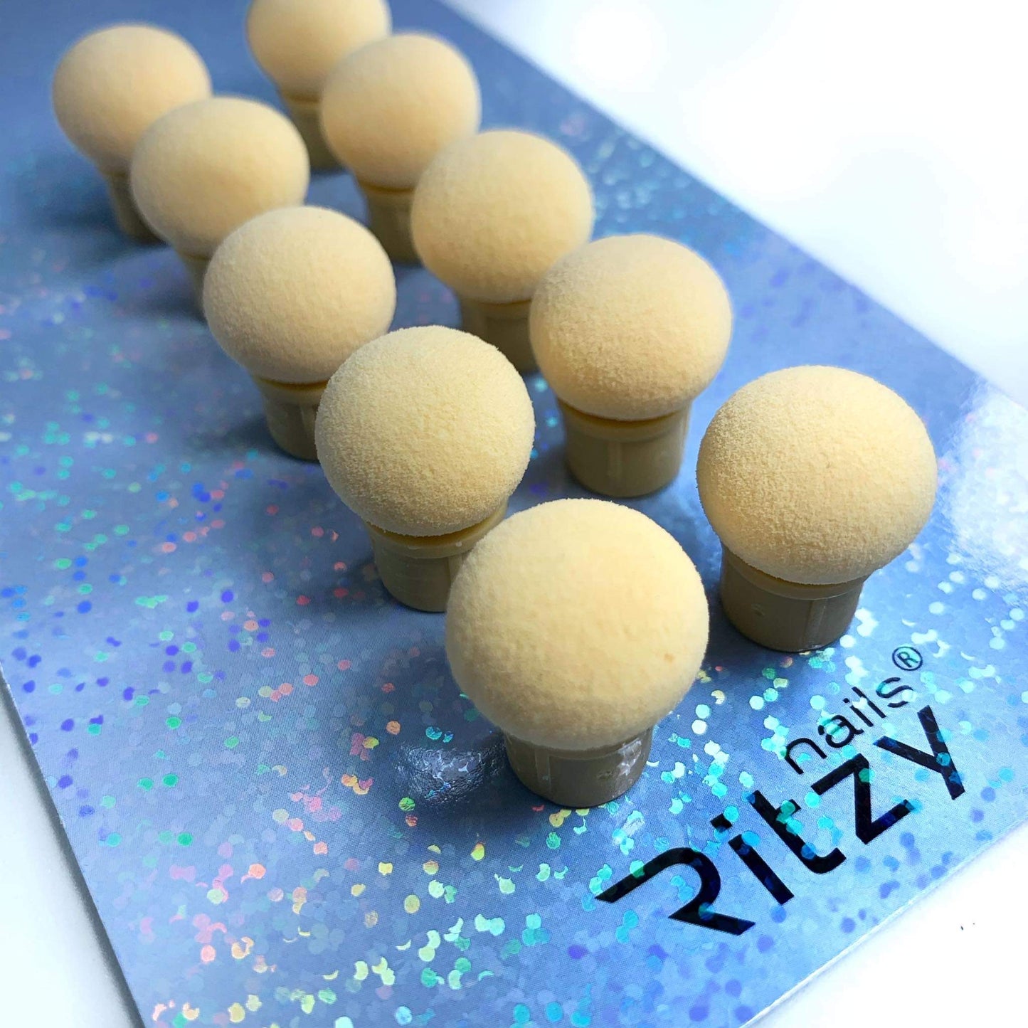 Ritzy 10 sponges ( for Ritzy “Sponge’” brush)
